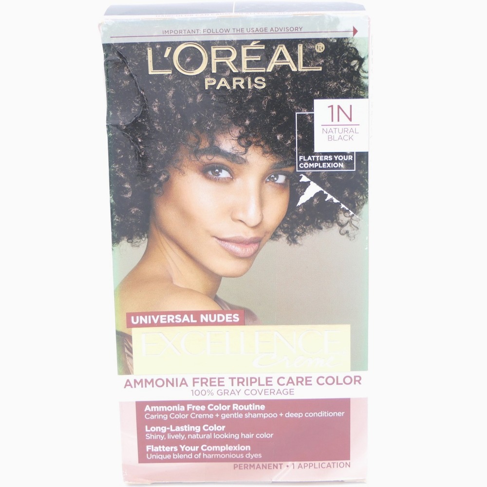 L'Oreal‎ Universal Nudes Excellence Creme 1N Natural Black Permanent Hair Color